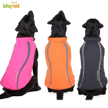 

Reflective Big Dog Clothes Warm Fleece Dog Vest Jacket for Small to Large Dogs Chihuahua Pitbull Coat Outdoor Walking Security35