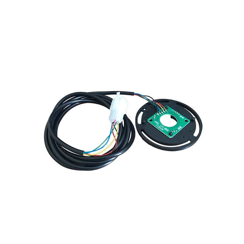 DC brushless high-power differential mid-mounted motor supporting Hall sensor assembly