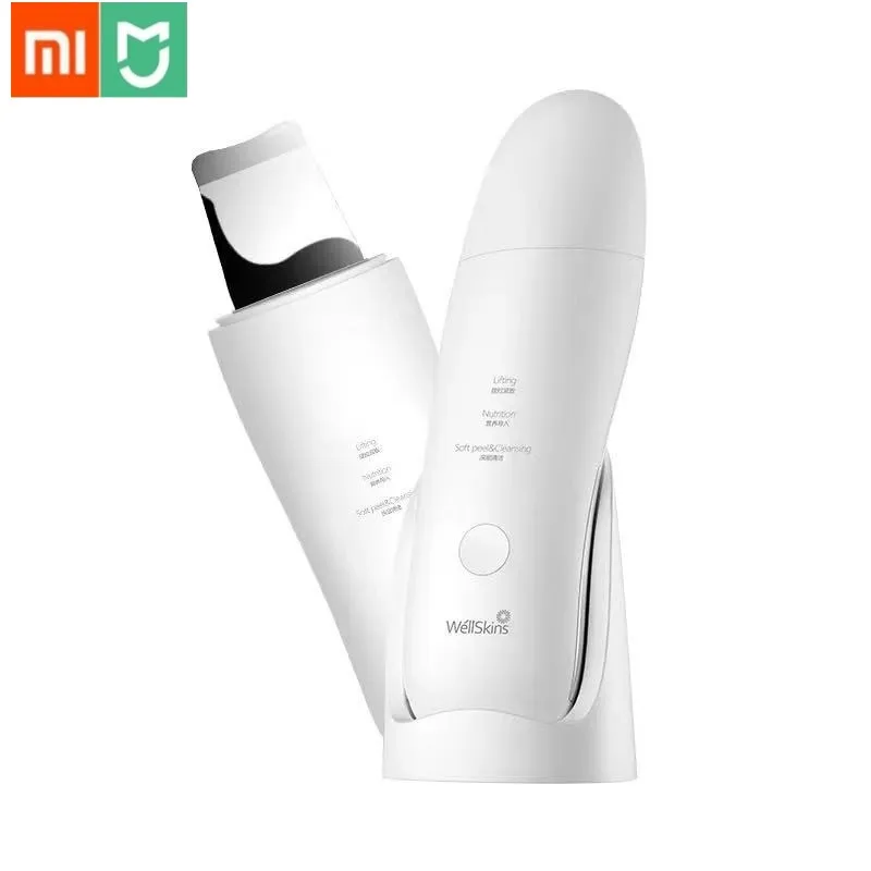 

Xiaomi Wellskins Professional Ultrasonic Facial Skin Scrubber Deep Face Cleaning Blackhead remove Rechargeable Beauty Instrument