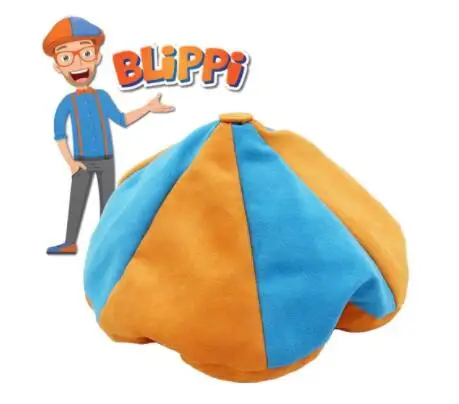 Blippi плюшевая мягкая набивная кукла игрушка для детского подарка косплей реквизит 33 см