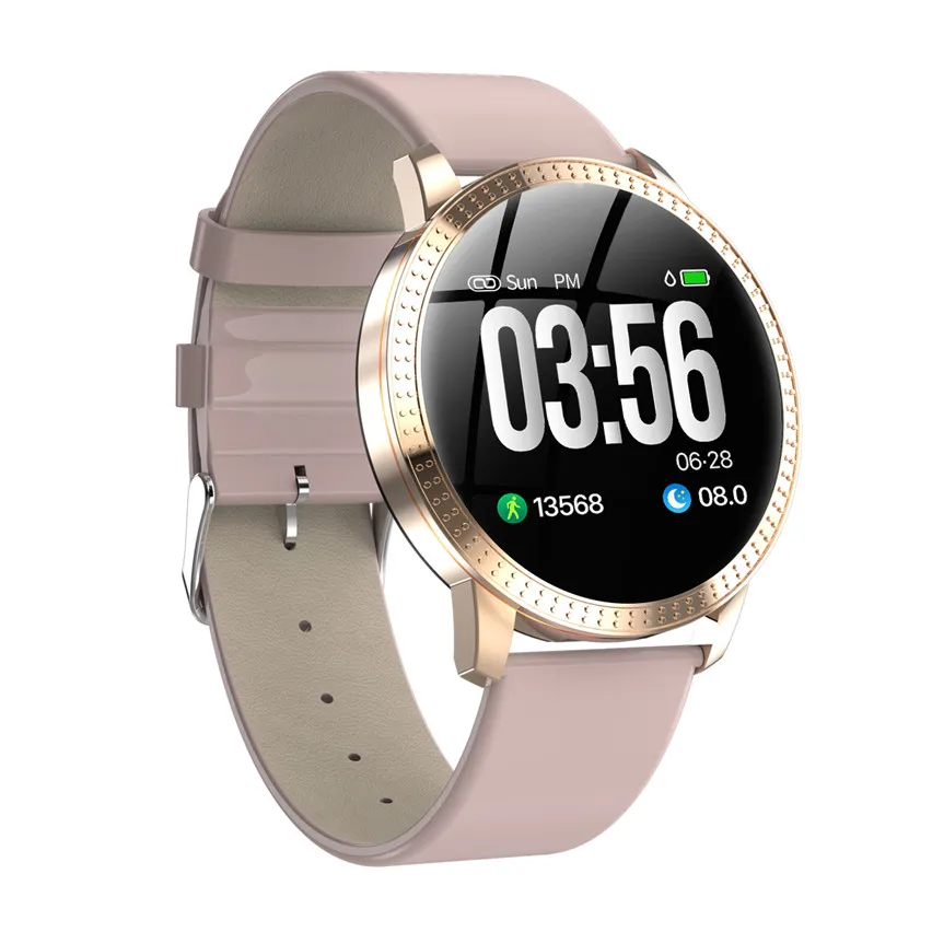 Frauen Smartwatch IP67 Wasserdichte Uhr Blutdruck Monitor Herz Rate Tracker Smart Armband Für Samsung Xiaomi Huawei CF18
