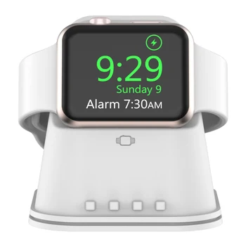 

For apple watch series 54321 watch stand bedside table keeper silicone Charging stand for iWatch modern design