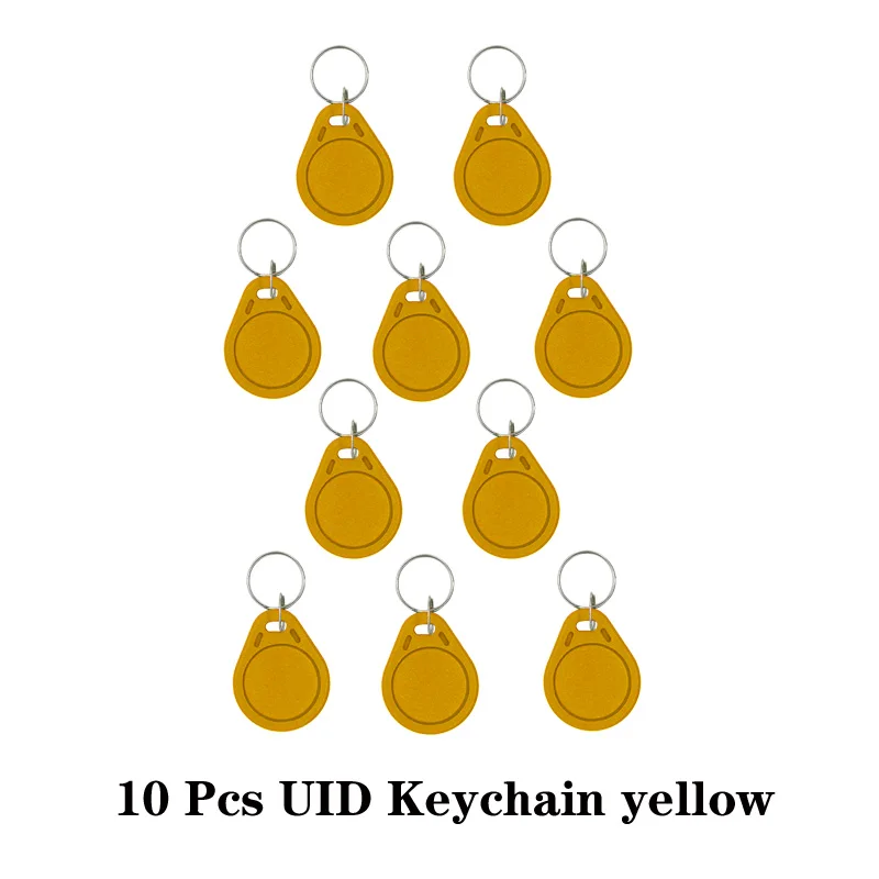 badge reader 5/10Pcs 13.56Mhz Rfid Tag M1 NFC Key IC Card Uid Changeable Token Attendance Management Keychain ABS Waterproof Keyfobs Tags door access card Access Control Systems