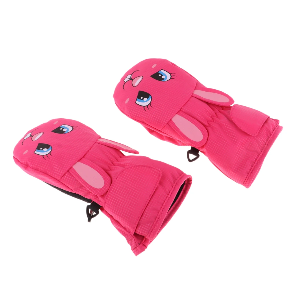 Multicolor Kids Waterproof Ski Gloves Winter Mitten Age 1-8 Boys Girls Ski Snow Cycling Gloves Kids Skiing Gloves