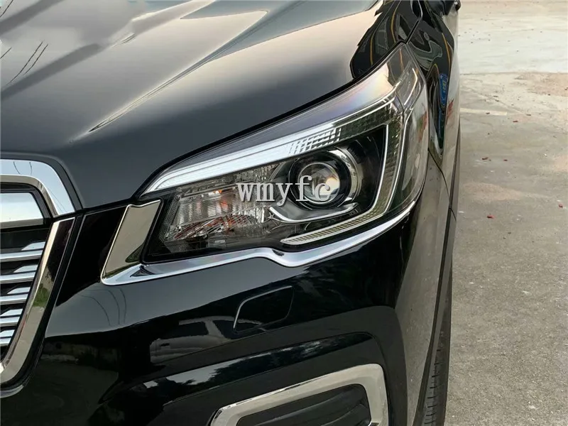 Крышка головного света для Subaru Forester Хром Передняя фара планки для укладки бровей