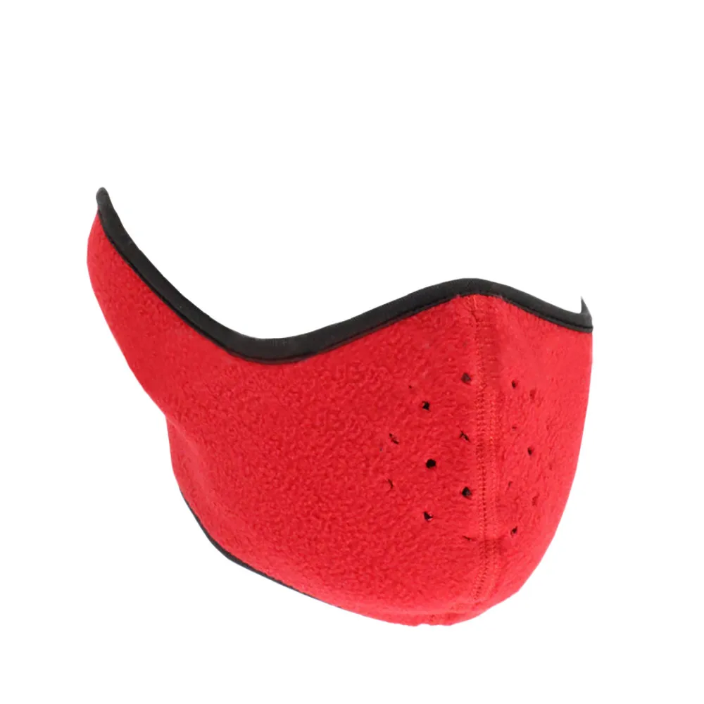 Пылезащитная Неопреновая Шея теплая полумаска для лица зимние спортивные аксессуары ветрозащитный для велоспорта Велоспорт сноуборд наружные маски# YL5 - Цвет: Красный