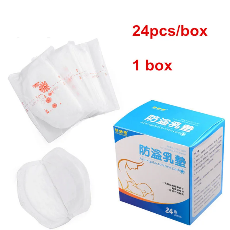 

24pcs/Box Disposable Breast Pads Baby Feeding Nipple Pads Nursing Pads Milk Leak Protection for Nursing Baby Milk Breastfeeding