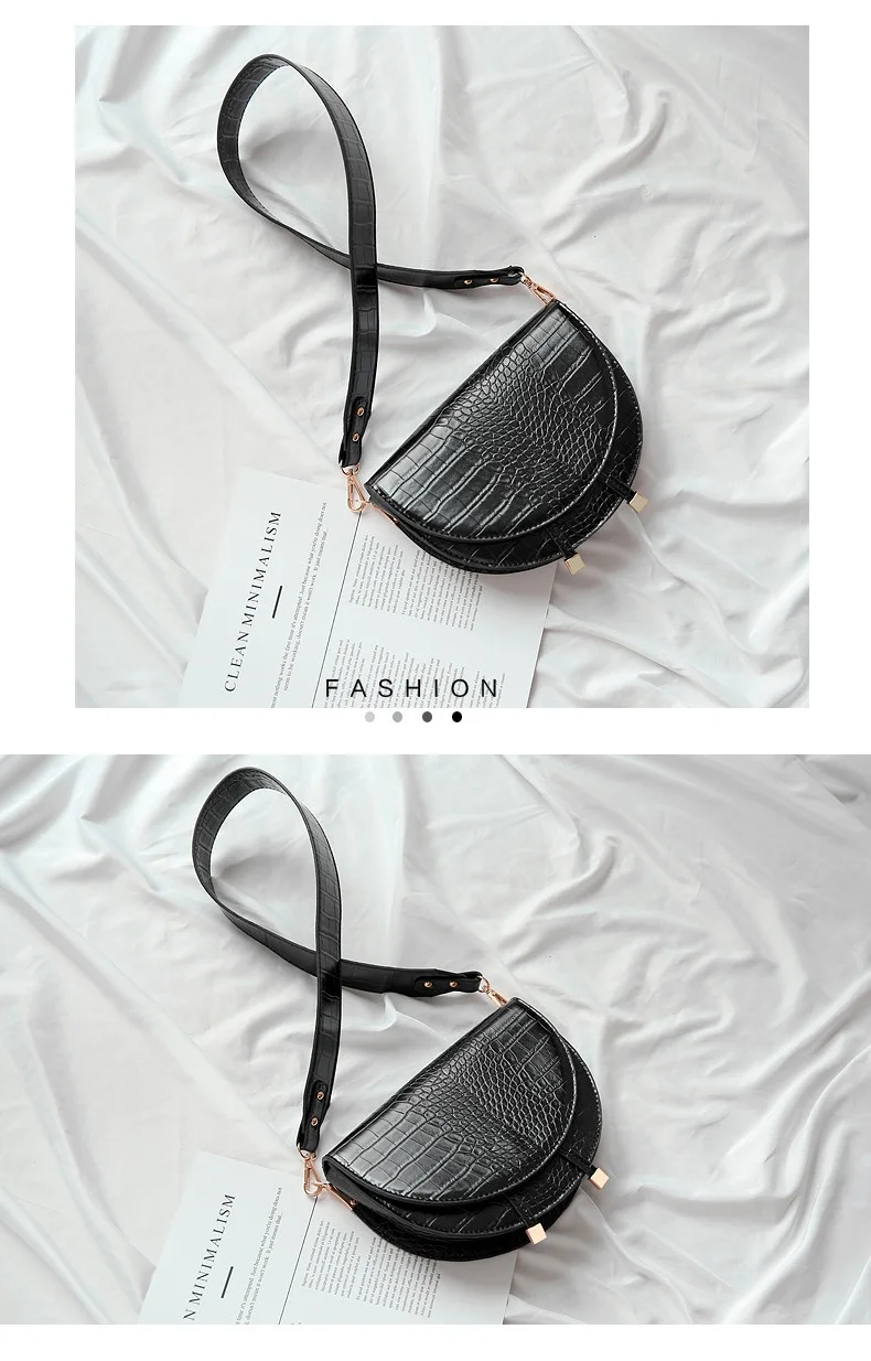 Модная женская подседельная сумка из искусственной кожи аллигатора, роскошные сумки на плечо, маленькая круглая сумочка, весенне-летняя сумка через плечо