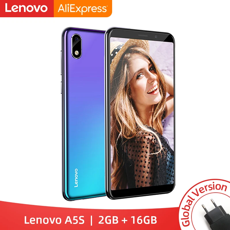 

Global Version Lenovo A5S A5 S 2GB RAM 16GB ROM MTK6761 Quad core 5.45 inch Smartphone Android P Face ID 4G Cellphone