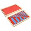 Small Size Montessori Math Toy Blue & Red Rods Sticks Box Red Rods Digital 1-10 With Wood Box Toys for Children Early Learning 1