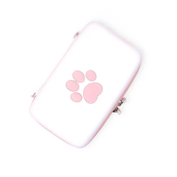 

Suitable for Nintendo Switch Storage Bag Pink and White Cat Claw Portable Protection Bag