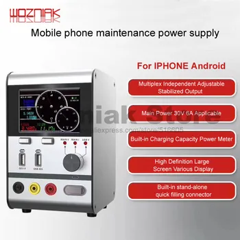 

HR3006 30V 6A Intelligent Voltage Regulator Current Power With Fast USB Charging Port Phone Repair Tool Updated from HR1203