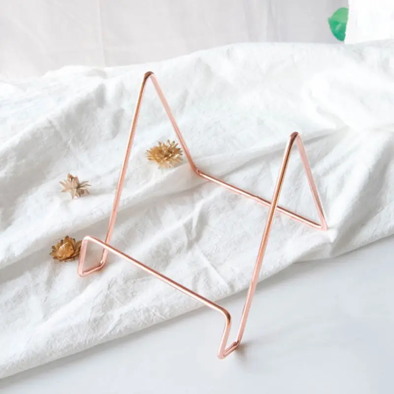 Креативный геометрический стеллаж для хранения простой из кованого железа органайзер для книг