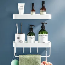 Tuqiu-estante de baño para ducha, soporte de champú de baño de aluminio blanco, estante de esquina montado en la pared, soporte de almacenamiento de cocina