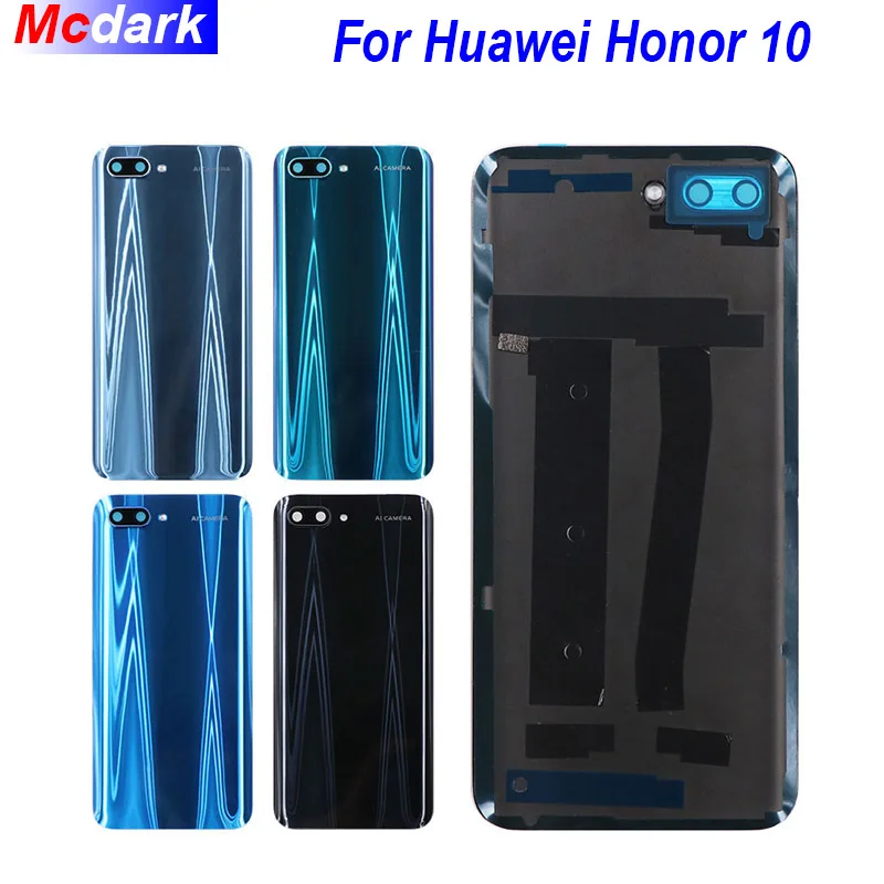 Для huawei Honor 10 чехол со стеклянной батареей с объективом камеры Замена тонкий защитный чехол для батареи для huawei Honor 10