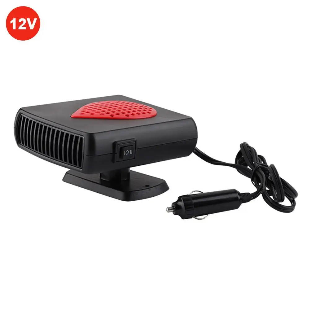 3 в 1 Портативный 12 V-24 V нагревательные охладительные двойной Применение вентилятор 150 Вт автомобильный обогреватель с очистки воздуха Функция быстрый нагрев - Название цвета: 12V Red