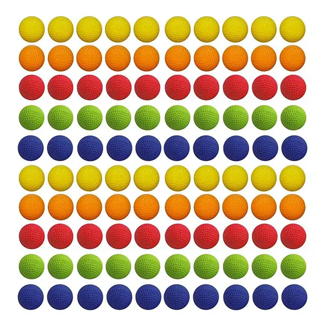 Colorful Balls Golf For Nerf Rival Zeus Apollo Refill Toys100pcs 2.2cm EVA Foam Soft Bullet Balls 2
