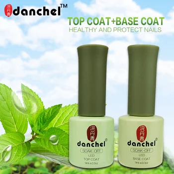 

9ml Danchel UV Base Coat Top Coat Long Lasting Base and Top Coat Fast Dry Varnish Shiny Gel Nail Polish Primer Nail Art