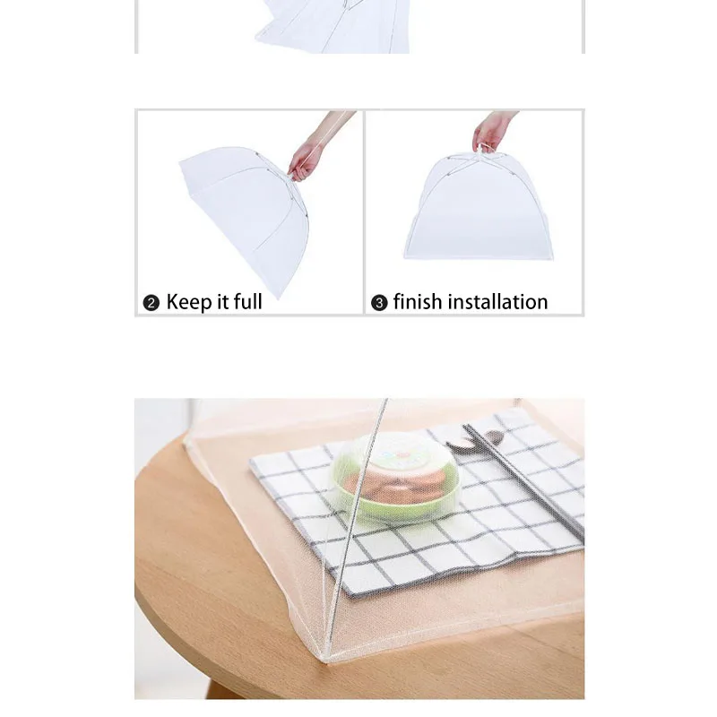 Всплывающее Сетчатое покрытие для еды защита большого экрана палатка купол