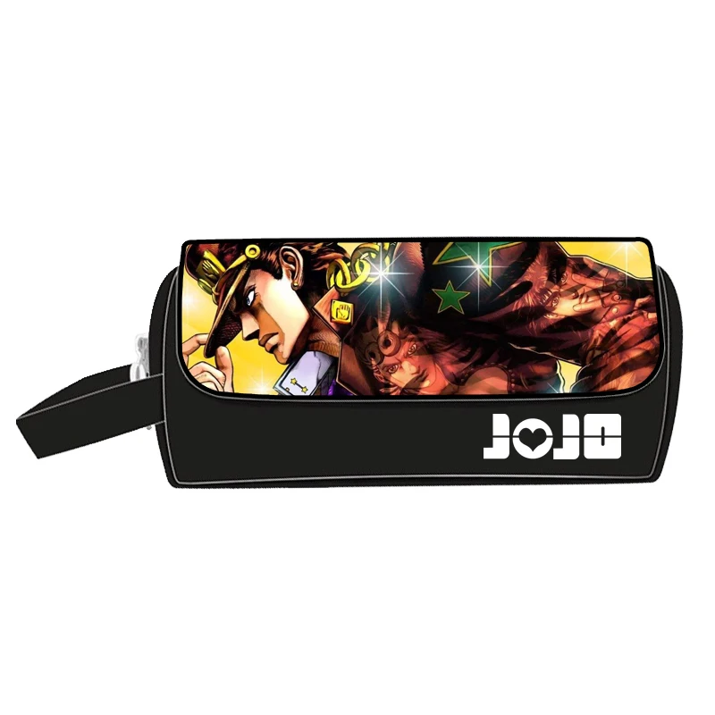 JoJo невероятное приключение GIOGIO большой размер, для карандашей сумка для хранения школьных канцелярских аниме органайзер для косметики нейлон макияж мешок монетки