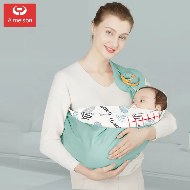 Adjustable Breathable Kids Carrier Sling Portable Breastfeed Feeding Carrying Belt Baby Carrier Wrap Ring Sling Newborn ABJ001