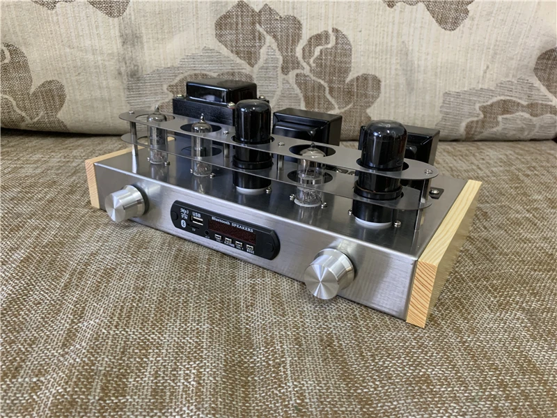 

2021 Nobsound Home Audio Tube Amplifier DIY Kit 6Z4 + 6N2 + 6P1 Stainless Steel Shell Power Output 2 * 3.5W AC 220V