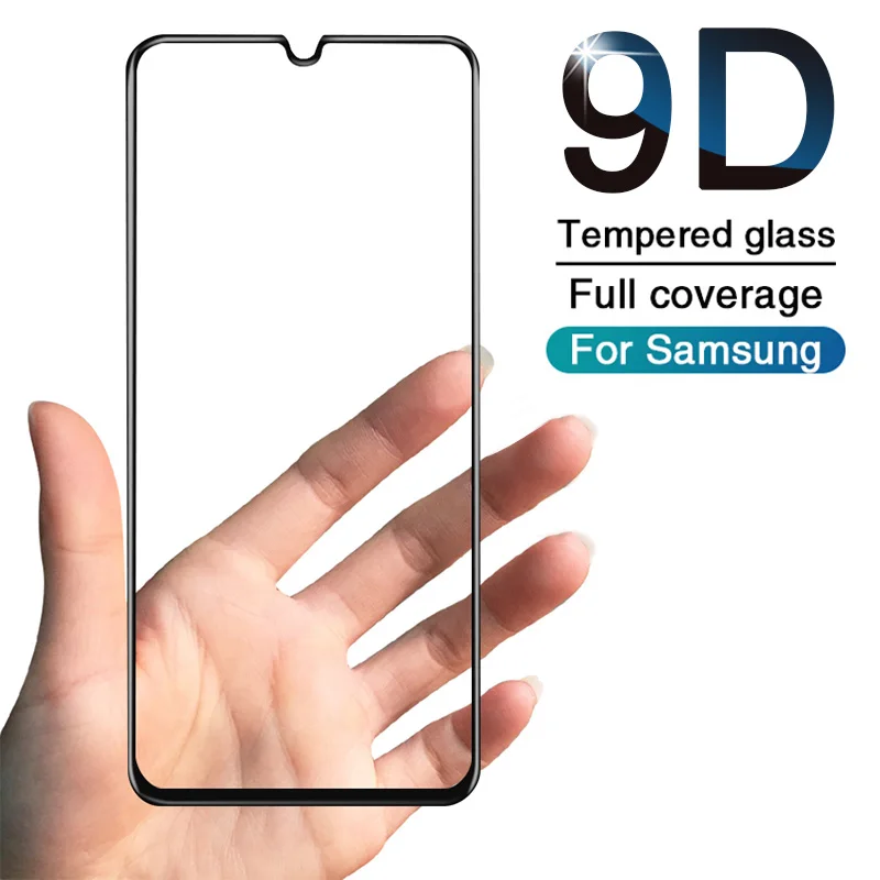 

9D Protective Glass on the For Samsung A10 A50 30 A20 A40 A60 A70 A80 A90 glass full cover M10 M20 M30 Screen Protector Glass