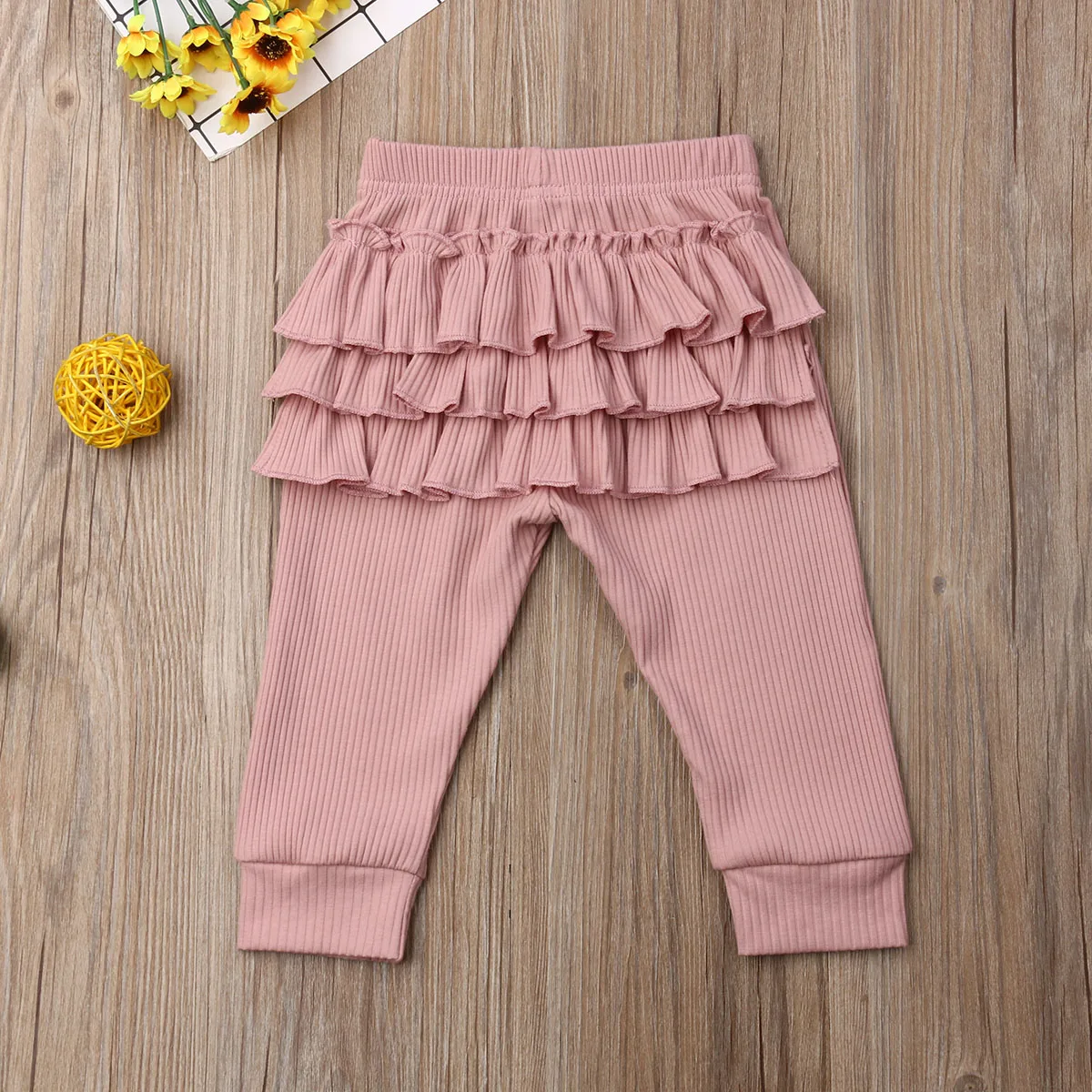 Штаны для новорожденных детей и девочек штаны принцессы с оборками для маленьких девочек Детский костюм для девочек От 0 до 3 лет - Цвет: B