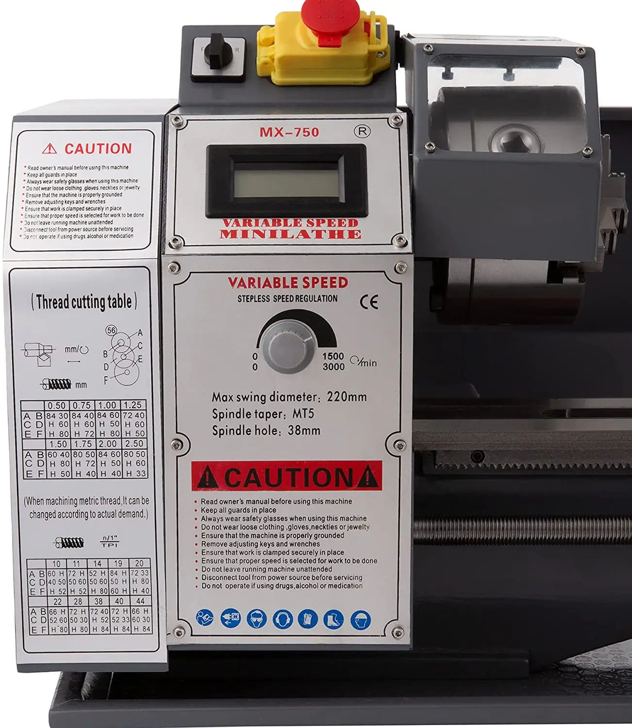 まっちゃょページ MX-750A Mini Lathe Metal 1100W Lathe Machine Drilling Machine Wood