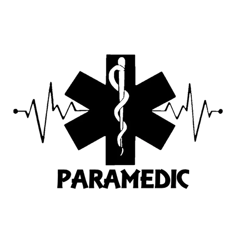 

Creativity Paramedic Lifeline Rear Window Sticker Body Decals Fashion Personality Classic Car Styling Car Stickers,16cm*10cm