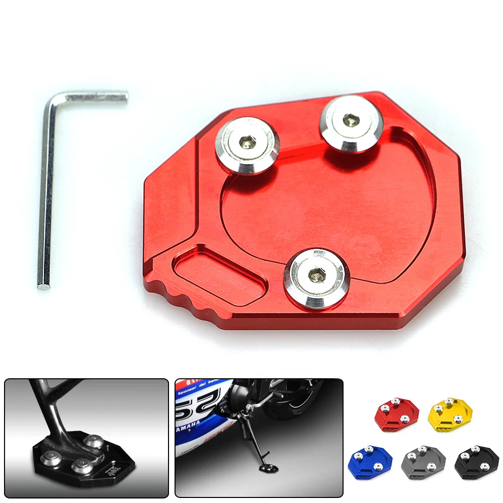 

Motorcycle CNC Kickstand Foot Side Stand Extension Enlarge Pad Support Plate For Yamaha YZF-R1 YZFR1 2009-2014