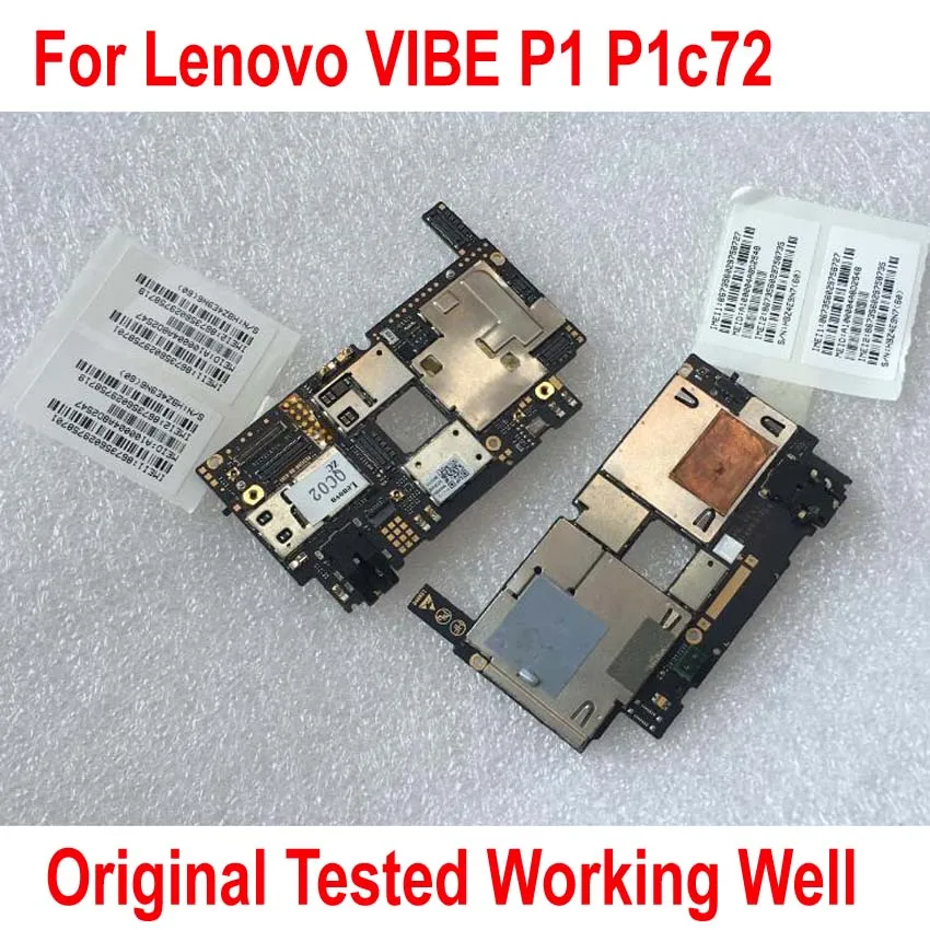 Оригинальная протестированная Рабочая материнская плата для Lenovo VIBE P1 P1a42 P1c72 P1c58 3 Гб 16 Гб плата за карты гибкий кабель