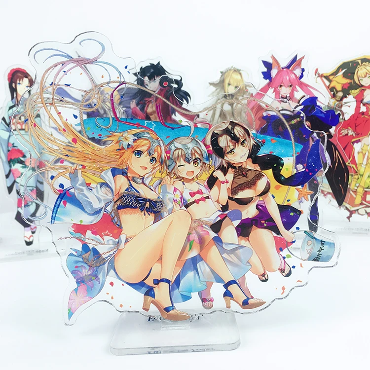 Фигурки из аниме Fate/Grand Order FGO выполненные в стиле фильма фестон черные саблеи