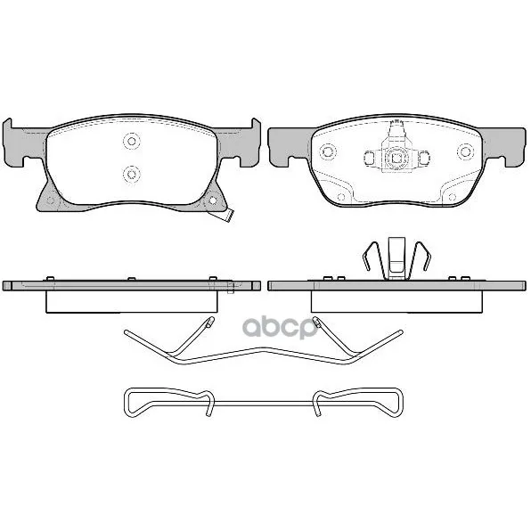 1681.02_колодки Дисковые Передние! Opel Astra K 1.0 15 Remsa 168102 Remsa арт. 168102
