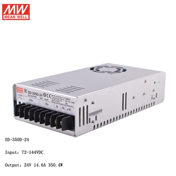 

MEAN WELL SD-350D-24 Input 72~144V DC to 24V DC 350W DC-DC Converter Switching Power Supply 24V 14.6A Converter Transformer SMPS
