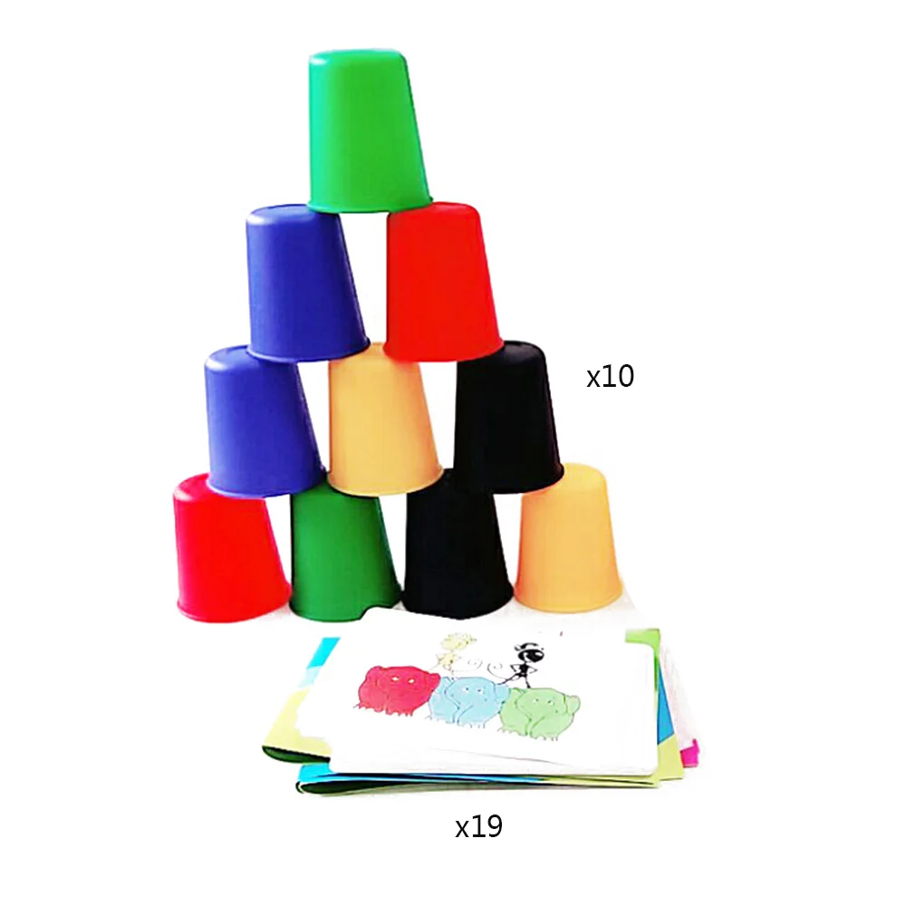 Детская Классическая карточная игрушка скоростная чашка семейная настольная игра родитель-ребенок интерактивная игра детские развивающие игрушки - Цвет: A2
