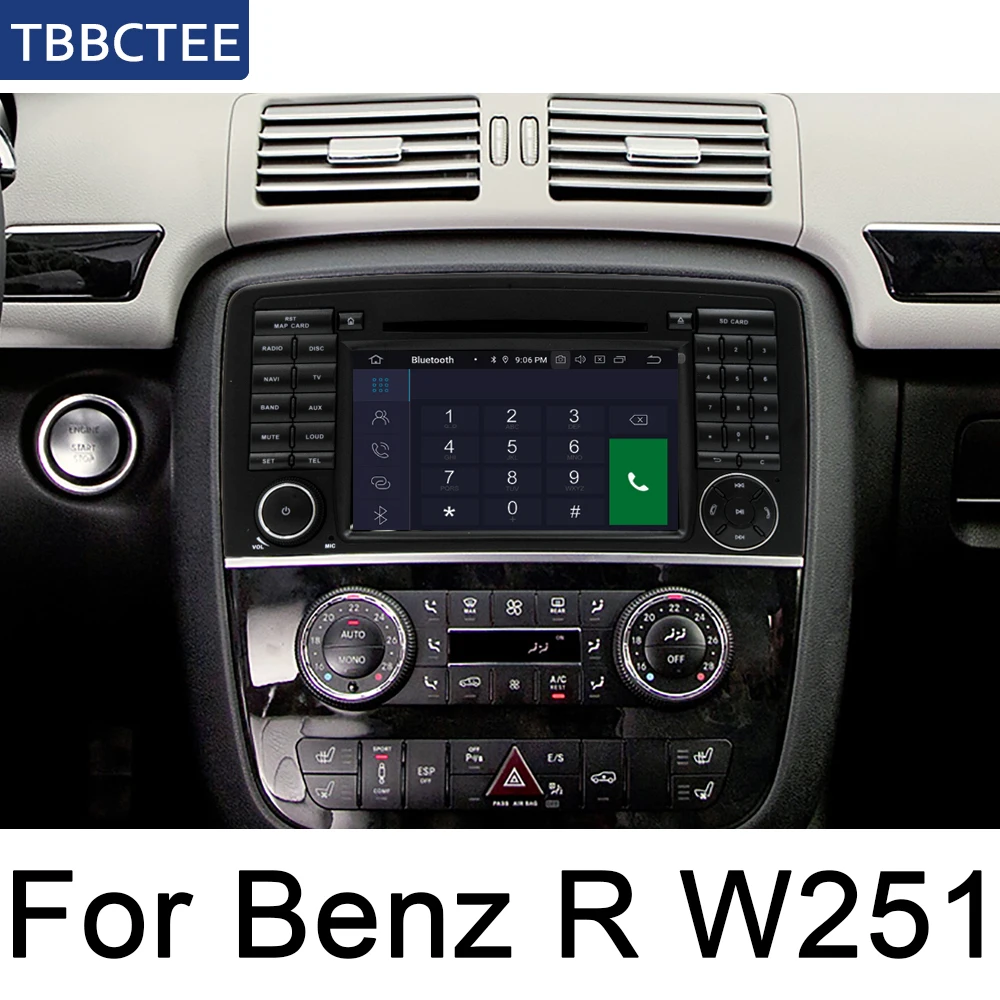 Для Mercedes Benz R класса W251 R280 2006~ NTG автомобильный Android-навигатор мультимедийная система навигации Bluetooth Радио WI-FI усилитель