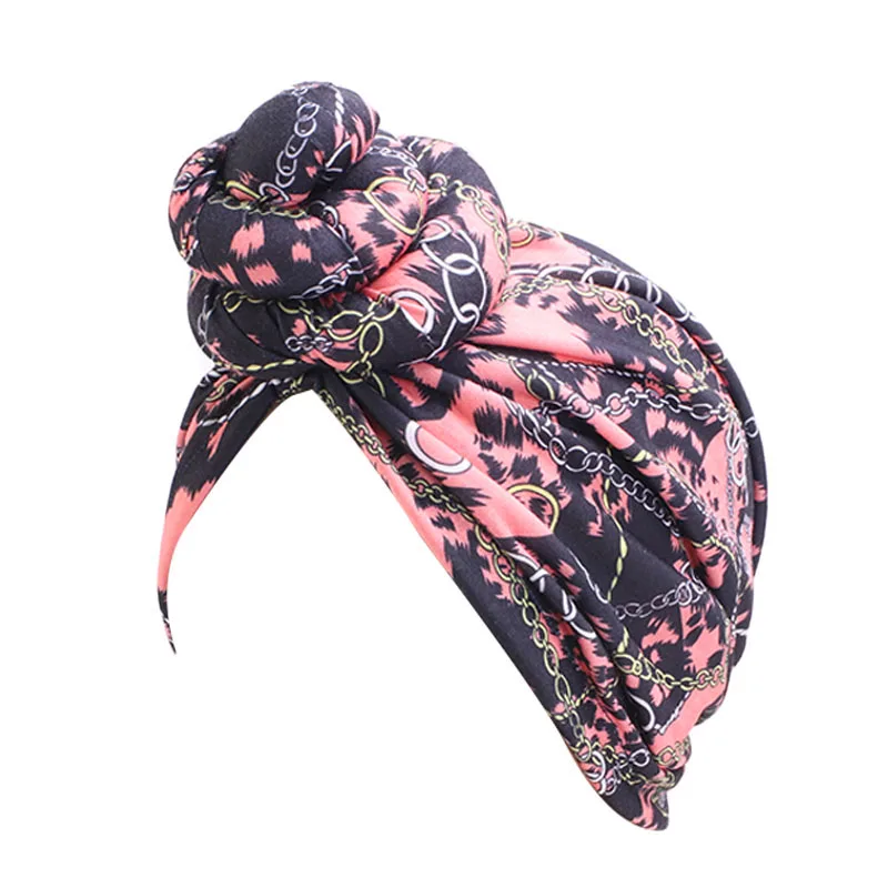 Модный Африканский головной галстук тюрбан бандана шапка платок тюрбан с цветком элегантная шапка Хемо шапка аксессуары для волос - Цвет: black and pink