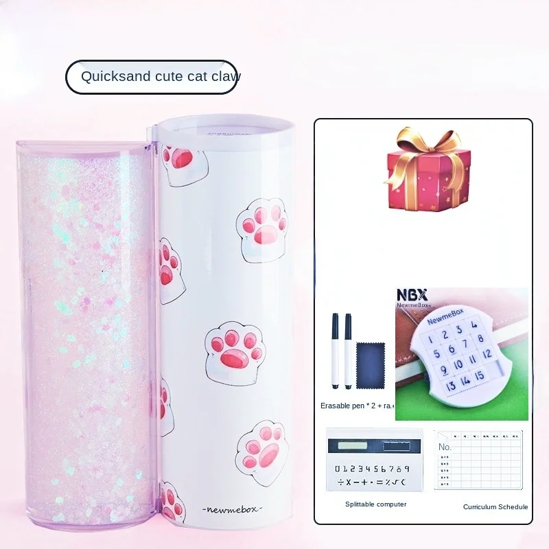 Purple starry sky pencil case Kawaii box bag Large capacity school supplies stationery for boys girl | Канцтовары для офиса и