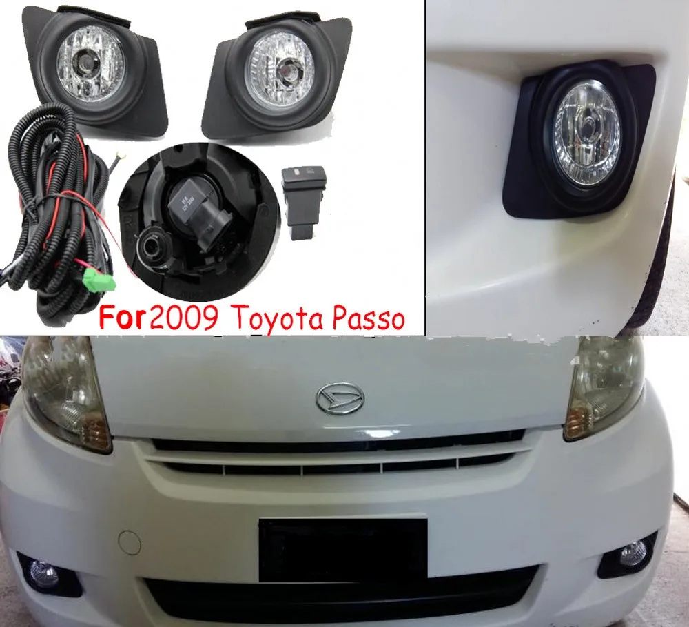 Комплект противотумансветильник фар с проводкой и выключателем для Toyota PASSO 2009 |