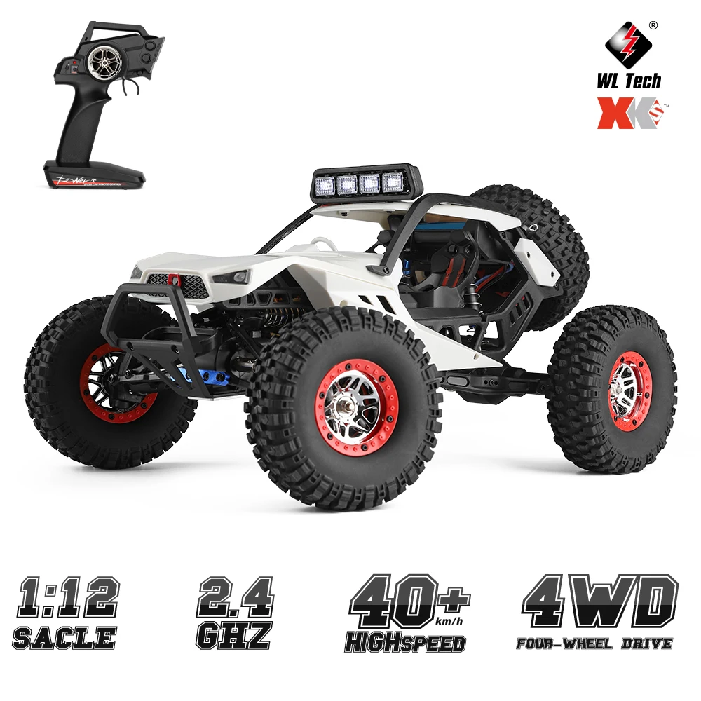 WLtoys XK 12429 1:12 RC автомобиль гусеничный 40 км/ч 4WD 2 4G электрический с головным