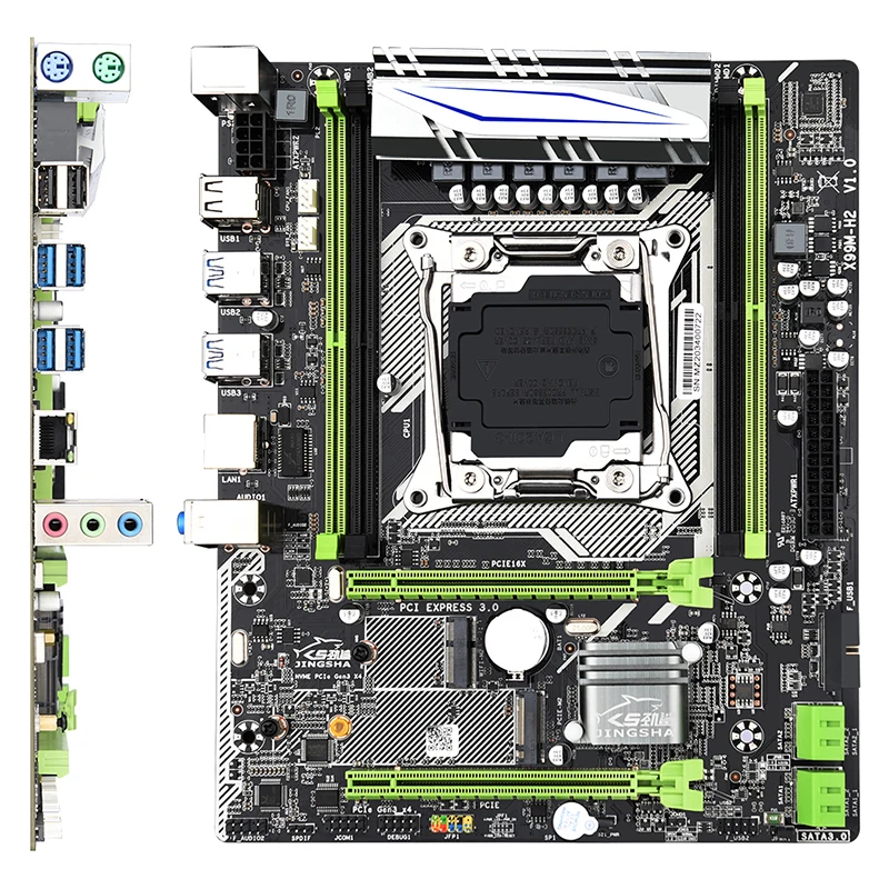 Профессиональная десктопная материнская плата JINGSHA X99 4 канала DDR4 USB3.0 M.2 WIFI NUME PCI E