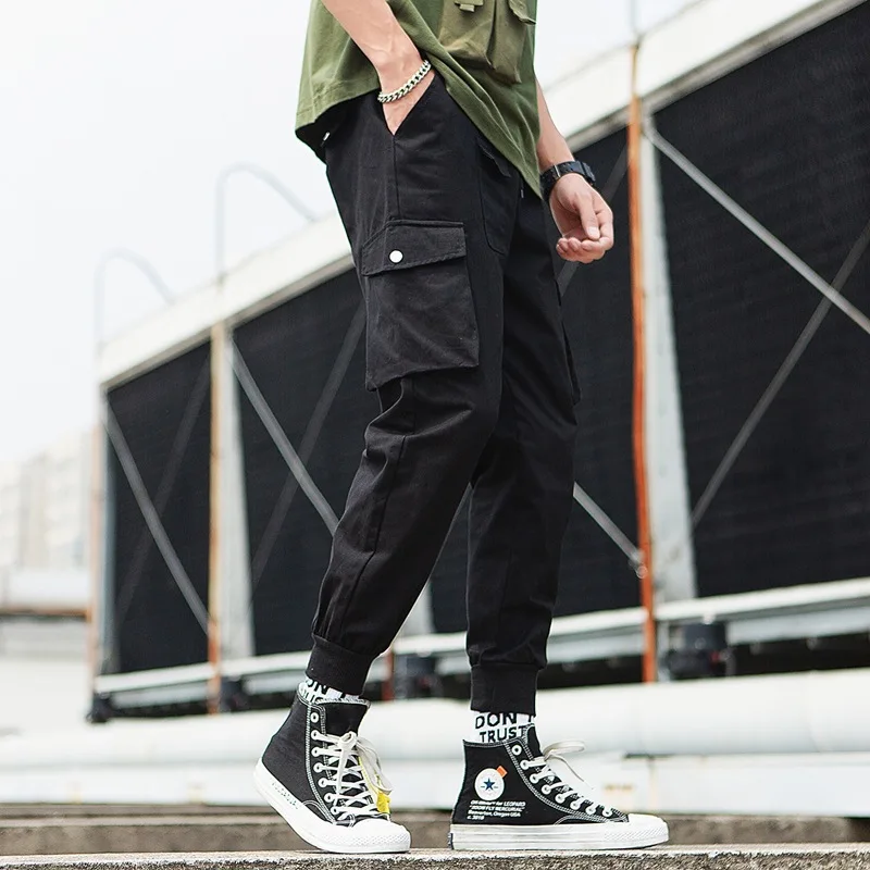 

Spring And Autumn Men Popular Brand Athletic Pants Plus-sized BOY'S Casual Pants Japanese-style Hip Hop Bib Overall