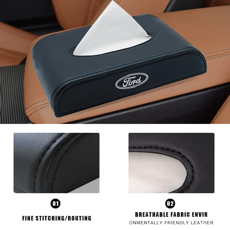 Коробка для салфеток автомобильная коробка хранения Ford Focus 2 3 Fiesta MK1 MK2 MK3 MK4 MK7 Fusion