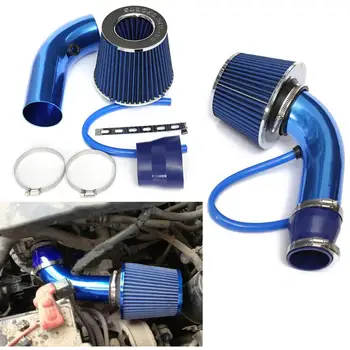 

Car Cold Air Intake System With Fan Racing Carbon Fiber Cold Feed Induction Air Intake Filter Ram Filter Box Auto Replacement