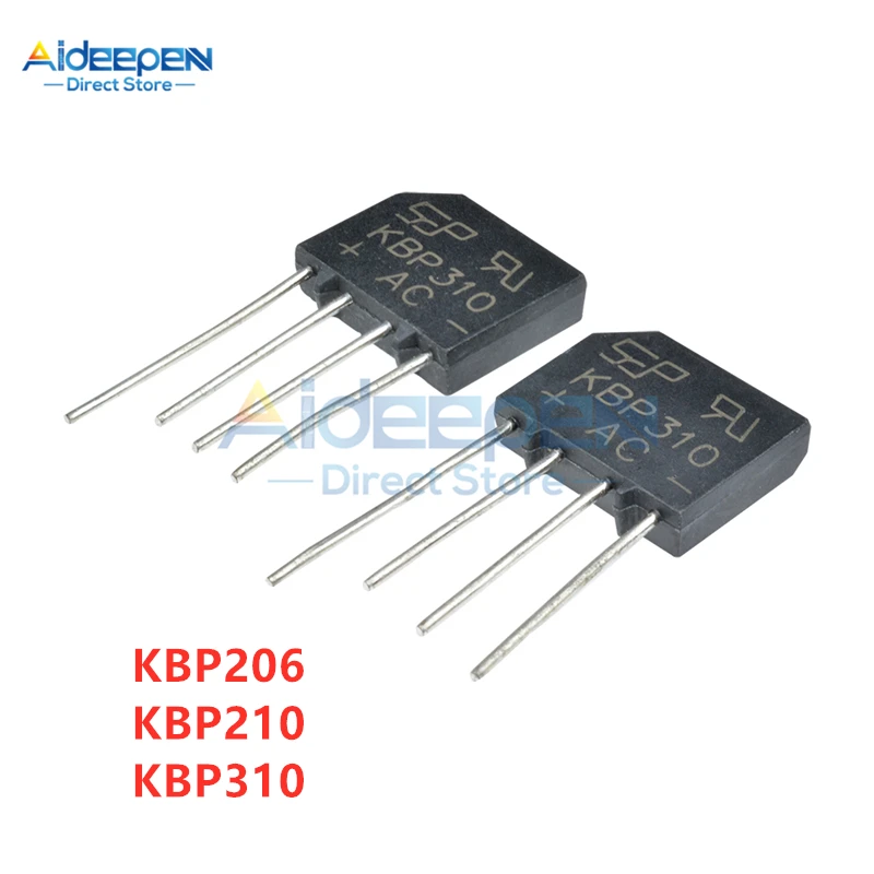 5 шт./лот KBP206 KBP210 KBP310 диодный мост выпрямитель Искусственный/600V-2A/1A мостовой