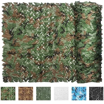 

2m x 4m CS Theme Anti Aerial Photography Protective Net Camo Netting Sunshade Net for Camping Military Hunting Shooting - Black