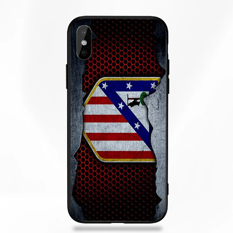 A2057 Чехол для телефона Saul для iphone, чехол Atletico Madrid FC DIY, черный мягкий чехол из ТПУ для iphone 11Pro X XR XS MAX 7 8 7plus 6 6S 5S SE 5 - Цвет: A2057