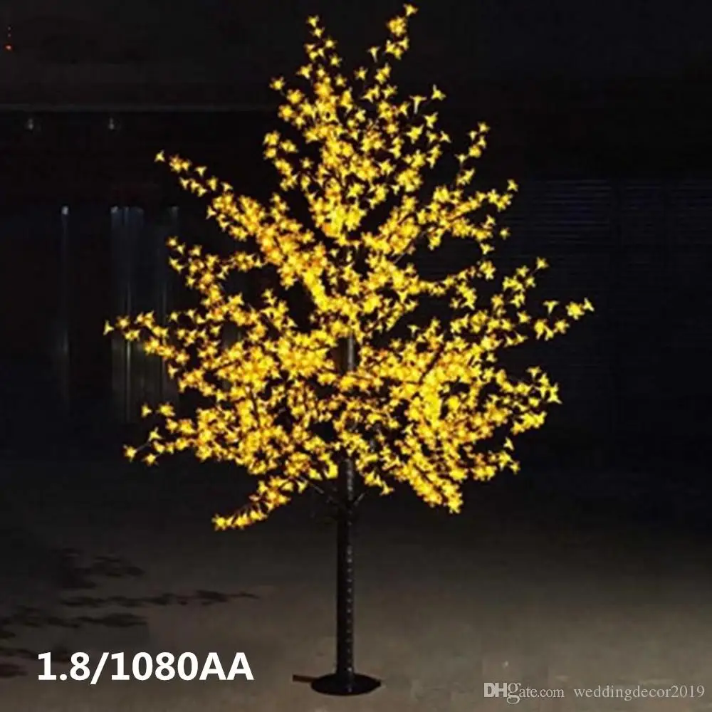 

864 LEDs 6 feet 1.8M height LED cherry tree LED Christmas tree lights waterproof 110 220VAC white outdoor