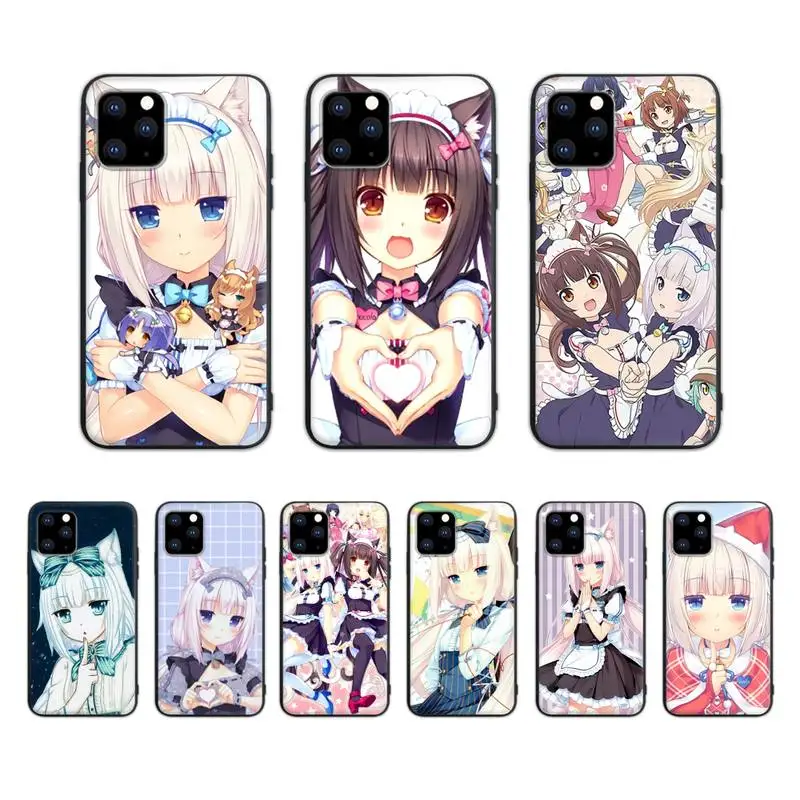 Vanilla NEKOPARA Anime Phone Case For IPhone 13 Mini 12 11 Pro Max Xs Xr X 8 7 Plus Se 2020 Silicone Funda | Мобильные телефоны и